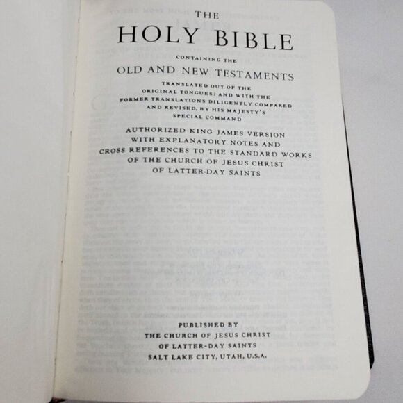 King James Version Holy Bible Church Of Jesus Christ Of Latter-Day Saints - Picture 4 of 11